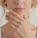 LULU - Emerald Lab Diamond 18k Yellow Gold Petite Solitaire