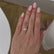 Alya oval moissanite starburst cluster engagement ring 1.00ct 18k yellow gold Lily Arkwright square