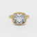 ZELLA - Elongated Cushion Lab Diamond East West Button Back Engagement Ring Inspired by Zendaya