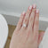PARIS - Radiant Moissanite & Diamond 18k White Gold Hidden Halo