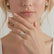 HONOR - Oval Lab Diamond 950 Platinum Shoulder Set Ring