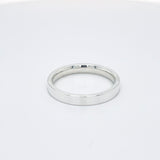 - Flat Court Profile Plain Wedding Ring Platinum