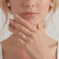 LIVELY - Princess Lab Diamond 18k Rose Gold Petite Hidden Halo