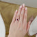 LEANORA - Round Ruby 950 Platinum Trilogy