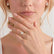 LIVELY - Radiant Lab Diamond 18k White Gold Micro Pavé Hidden Halo