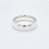- Regular Court Satin Polish Wedding Ring 18k White Gold