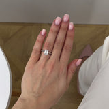 Florence 2.00ct Emerald Cut D Colour Lab Diamond 950 Platinum Solitaire Ring