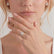 HARLOW - Pear Lab Diamond 18k White Gold Petite Halo