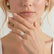 ROSA - Oval Lab Diamond 18k White Gold Halo