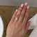 Lulu 1.00ct 6.5mm Round Cut D-F Colour Moissanite 9k White Gold Ring Lily Arkwright 