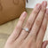 CATALINA - Round Lab Diamond Platinum Shoulder Set Ring