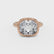 ZELLA - Elongated Cushion Lab Diamond East West Button Back Engagement Ring Inspired by Zendaya