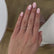 Coco 1.39ct 7x5mm Emerald Cut Chatham champagne true Sapphire 18k rose gold hidden halo tripple Pavé Engagement Ring Lily Arkwright square 4