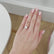PARIS - Princess Moissanite & Diamond 18k White Gold Hidden Halo