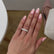 Icon 1.65ct / 4x2mm Radiant Cut Moissanite Statement Half Set 950 Platinum Eternity Ring Lily Arkwright 