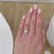 Allure Round 1.50ct Lab Grown Diamond 950 Platinum F Colour Scatter Engagement Ring Lily Arkwright Ecoms Crop