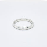 - Regular Court Profile Plain Wedding Ring 9k White Gold