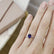 VIOLA - Yellow Sapphire Oval & Diamond 18k Yellow Gold Shoulder Set Ring