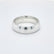- D Shape Profile Satin Polish Wedding Ring Platinum