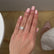 Everly 0.80ct Radiant Cut I Colour Lab Diamond Platinum Metal Split Shank Ring Lily Arkwright