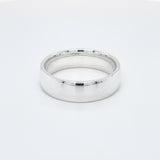 - Regular Court Profile Wedding Ring 9k White Gold