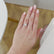 EDEN - Round Natural Diamond 950 Platinum Vine Solitaire Ring