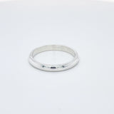 - D Shape Profile Plain Wedding Ring Platinum