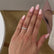Ash 0.37ct Round Cut E Colour Lab Diamond Statement Eternity Ring Band 18k white gold