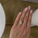 Macy Oval lab diamond 2.50ct petite shoulder set 18k yellow gold engagement ring Lily Arkwright