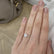 SERENITY - Round Natural Diamond 950 Platinum Solitaire Engagement Ring