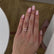 Violette Cushion cut champagne true sapphire 2.36ct halo engagement ring 18k yellow gold Lily Arkwright 
