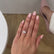 Blossom 1.00ct Round Cut D-F Colour Lily Arkwright Moissanite Pear Cut Diamond Side Stones 950 Platinum Trilogy Engagement Ring Lily Arkwrig