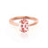 ISABELLA - Oval Champagne Sapphire 18k Rose Gold Solitaire Ring Engagement Ring Lily Arkwright