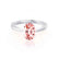 ISABELLA - Oval Champagne Sapphire 18k White Gold Solitaire Ring Engagement Ring Lily Arkwright