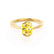 ISABELLA - Oval Yellow Sapphire 18k Yellow Gold Solitaire Ring Engagement Ring Lily Arkwright