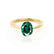 ISABELLA - Oval Emerald 18k Yellow Gold Solitaire Ring Engagement Ring Lily Arkwright