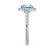 ROSA - Chatham® Aqua Spinel & Diamond 950 Platinum Halo Engagement Ring Lily Arkwright