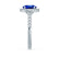 ROSA - Chatham® Blue Sapphire & Diamond 18K White Gold Halo Engagement Ring Lily Arkwright