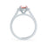 ROSA - Chatham® Champagne Sapphire True & Diamond 950 Platinum Halo Engagement Ring Lily Arkwright