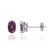 SAVANNAH - Oval Alexandrite 950 Platinum Stud Earrings Earrings Lily Arkwright