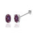 SAVANNAH - Oval Alexandrite 950 Platinum Stud Earrings Earrings Lily Arkwright