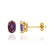 SAVANNAH - Oval Alexandrite 18k Yellow Gold Stud Earrings Earrings Lily Arkwright