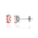 SAVANNAH - Oval Champagne Sapphire 18k White Gold Stud Earrings Earrings Lily Arkwright