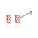 SAVANNAH - Oval Champagne Sapphire 18k White Gold Stud Earrings Earrings Lily Arkwright