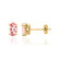 SAVANNAH - Oval Champagne Sapphire 18k Yellow Gold Stud Earrings Earrings Lily Arkwright