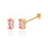 SAVANNAH - Oval Champagne Sapphire 18k Yellow Gold Stud Earrings Earrings Lily Arkwright