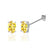 SAVANNAH - Oval Yellow Sapphire 950 Platinum Stud Earrings Earrings Lily Arkwright