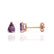 SCARLETT - Pear Alexandrite 18k Rose Gold Stud Earrings Earrings Lily Arkwright