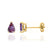 SCARLETT - Pear Alexandrite 18k Yellow Gold Stud Earrings Earrings Lily Arkwright