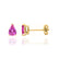 SCARLETT - Pear Pink Sapphire 18k Yellow Gold Stud Earrings Earrings Lily Arkwright